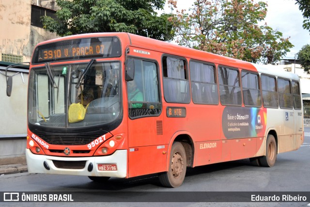 Santa Fé Transportes 95027 na cidade de Belo Horizonte, Minas Gerais, Brasil, por Eduardo Ribeiro. ID da foto: 8184583.