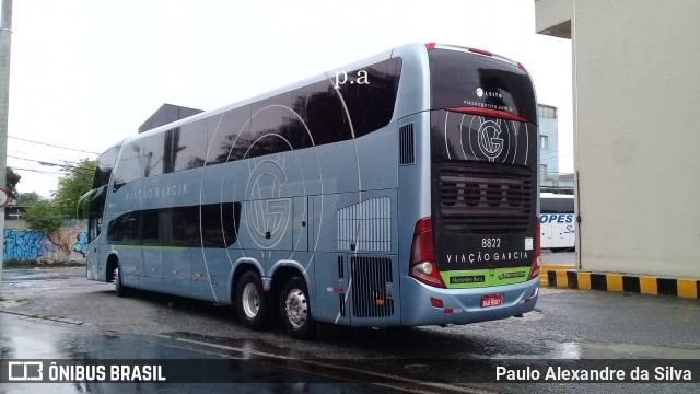 Viação Garcia 8822 na cidade de São Paulo, São Paulo, Brasil, por Paulo Alexandre da Silva. Número da foto: #8184520.