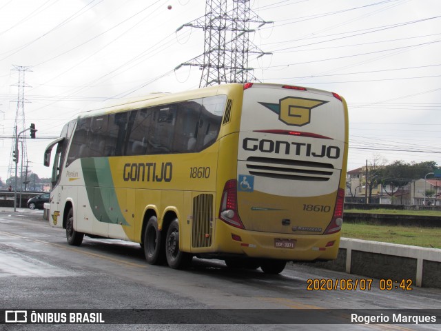 Empresa Gontijo de Transportes 18610 na cidade de São José dos Campos, São Paulo, Brasil, por Rogerio Marques. ID da foto: 8183666.