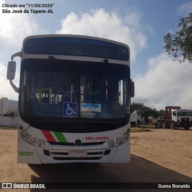 Consórcio Navegantes - 02 > Viação São Jorge > Transurb Transporte Urbano 02201 na cidade de São José da Tapera, Alagoas, Brasil, por Guma Ronaldo. Número da foto: #8185820.
