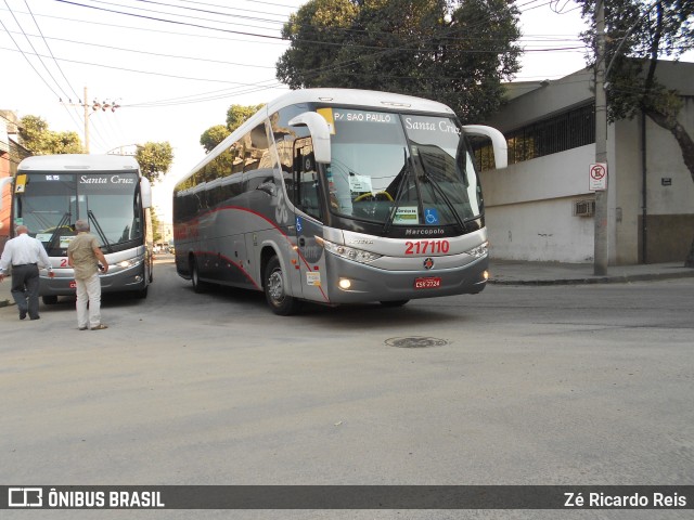 Viação Santa Cruz 217110 na cidade de Rio de Janeiro, Rio de Janeiro, Brasil, por Zé Ricardo Reis. Número da foto: #8187537.