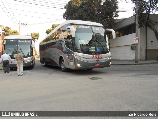 Viação Santa Cruz 217110 na cidade de Rio de Janeiro, Rio de Janeiro, Brasil, por Zé Ricardo Reis. ID da foto: 8187537.