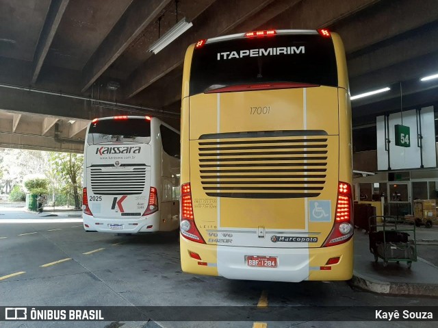 Viação Itapemirim 17001 na cidade de São Paulo, São Paulo, Brasil, por Kayê Souza. Número da foto: #8188003.