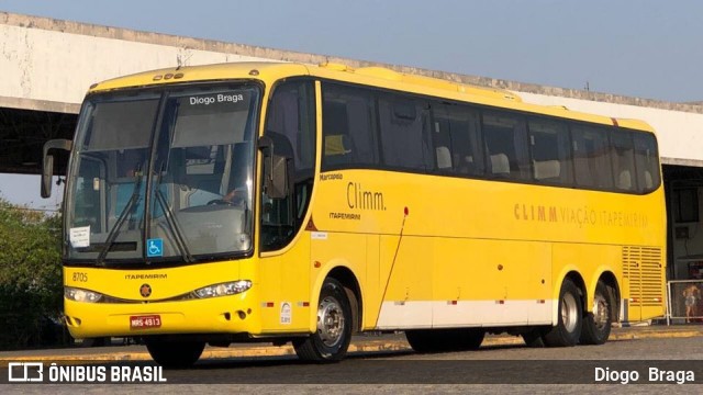 Viação Itapemirim 8705 na cidade de Campos dos Goytacazes, Rio de Janeiro, Brasil, por Diogo  Braga. ID da foto: 8186486.