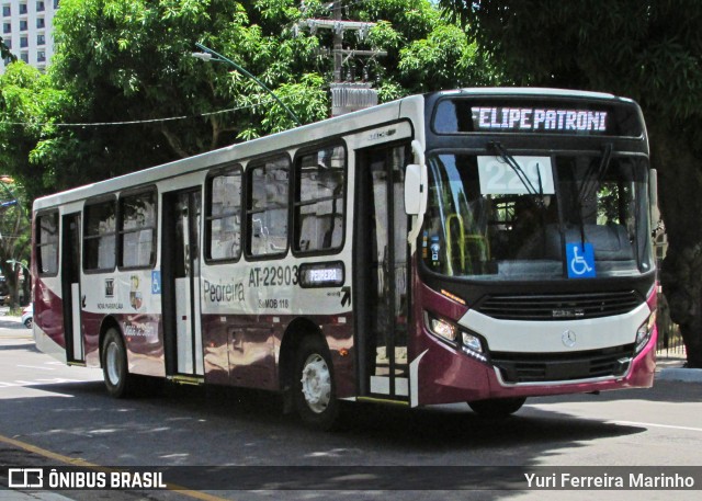 Empresa de Transportes Nova Marambaia AT-22903 na cidade de Belém, Pará, Brasil, por Yuri Ferreira Marinho. ID da foto: 8188113.