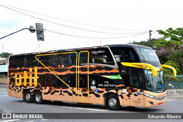 UTIL - União Transporte Interestadual de Luxo 13906 na cidade de Belo Horizonte, Minas Gerais, Brasil, por Eduardo Ribeiro. Número da foto: #8187975.