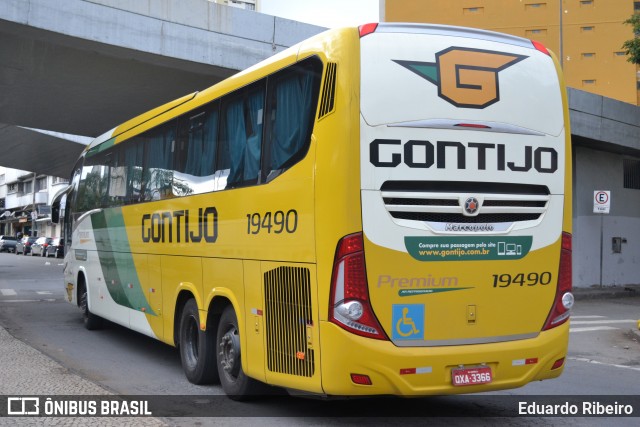 Empresa Gontijo de Transportes 19490 na cidade de Belo Horizonte, Minas Gerais, Brasil, por Eduardo Ribeiro. Número da foto: #8187947.