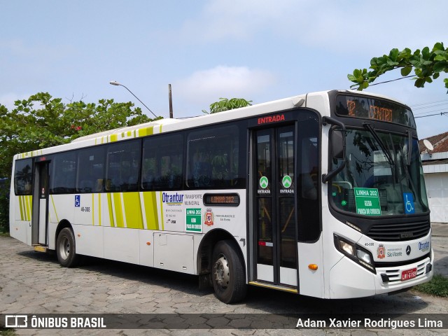 Otrantur Transporte e Turismo 46-008 na cidade de São Vicente, São Paulo, Brasil, por Adam Xavier Rodrigues Lima. ID da foto: 8187033.