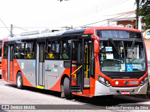 Itajaí Transportes Coletivos 2053 na cidade de Campinas, São Paulo, Brasil, por Luciano Ferreira da Silva. ID da foto: 8190567.