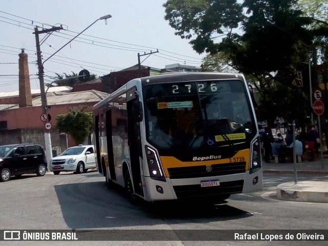 Upbus Qualidade em Transportes 3 5739 na cidade de São Paulo, São Paulo, Brasil, por Rafael Lopes de Oliveira. Número da foto: #8189524.