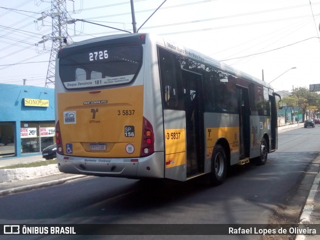 Upbus Qualidade em Transportes 3 5837 na cidade de São Paulo, São Paulo, Brasil, por Rafael Lopes de Oliveira. Número da foto: #8189508.