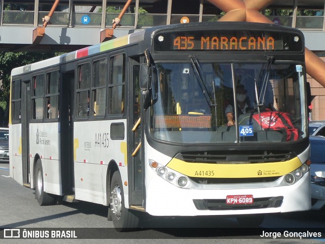 Real Auto Ônibus A41435 na cidade de Rio de Janeiro, Rio de Janeiro, Brasil, por Jorge Gonçalves. Número da foto: #8189989.