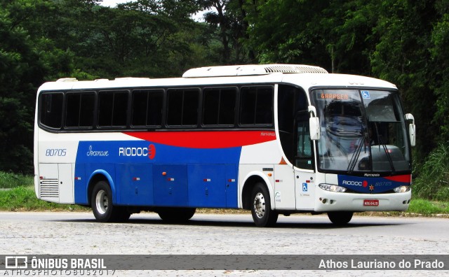 Viação Riodoce 80705 na cidade de Manhuaçu, Minas Gerais, Brasil, por Athos Lauriano do Prado. ID da foto: 8190997.