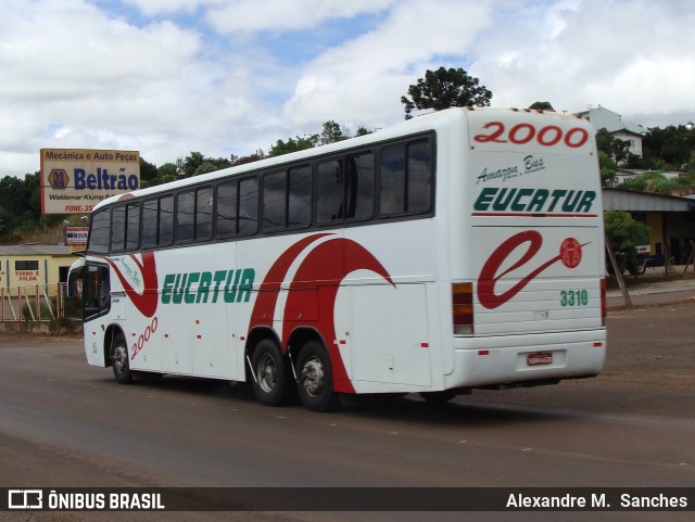 Eucatur - Empresa União Cascavel de Transportes e Turismo 3310 na cidade de Francisco Beltrão, Paraná, Brasil, por Alexandre M.  Sanches. Número da foto: #8191733.
