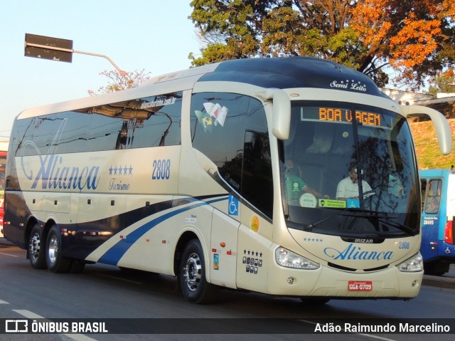 Aliança Turismo e Transporte 2808 na cidade de Belo Horizonte, Minas Gerais, Brasil, por Adão Raimundo Marcelino. ID da foto: 8192277.