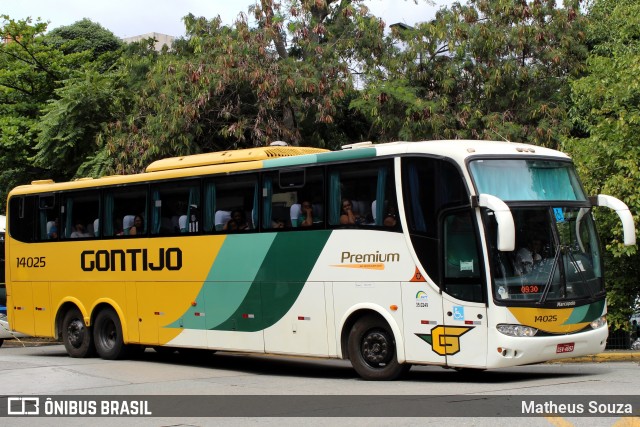 Empresa Gontijo de Transportes 14025 na cidade de São Paulo, São Paulo, Brasil, por Matheus Souza. ID da foto: 8192054.