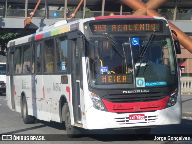 Transportes Barra D13057 na cidade de Rio de Janeiro, Rio de Janeiro, Brasil, por Jorge Gonçalves. ID da foto: 8193371.