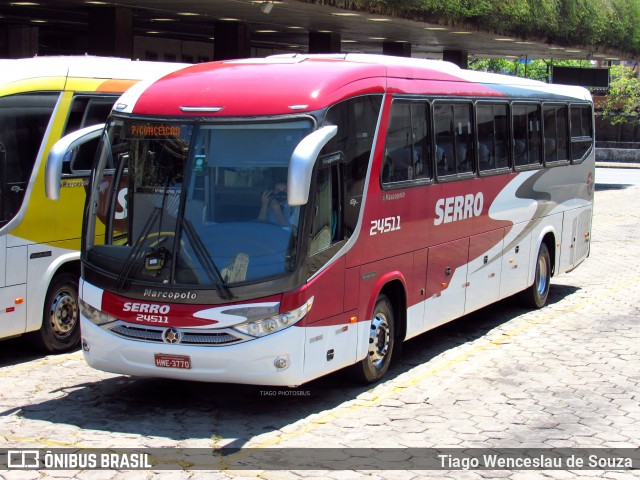 Viação Serro 24511 na cidade de Belo Horizonte, Minas Gerais, Brasil, por Tiago Wenceslau de Souza. Número da foto: #8193995.