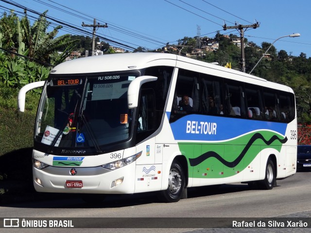 Bel-Tour Transportes e Turismo 396 na cidade de Petrópolis, Rio de Janeiro, Brasil, por Rafael da Silva Xarão. ID da foto: 8195043.