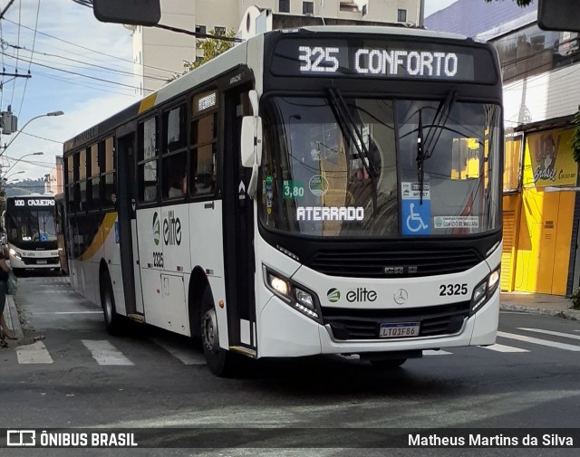 Viação Elite 2325 na cidade de Volta Redonda, Rio de Janeiro, Brasil, por Matheus Martins da Silva. Número da foto: #8192678.