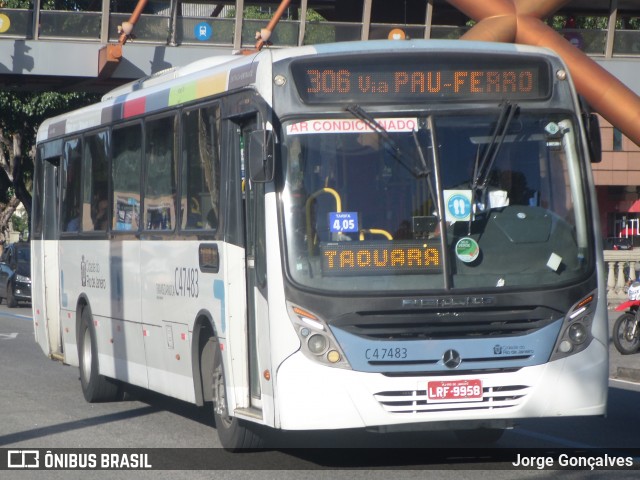 Viação Redentor C47483 na cidade de Rio de Janeiro, Rio de Janeiro, Brasil, por Jorge Gonçalves. Número da foto: #8193357.