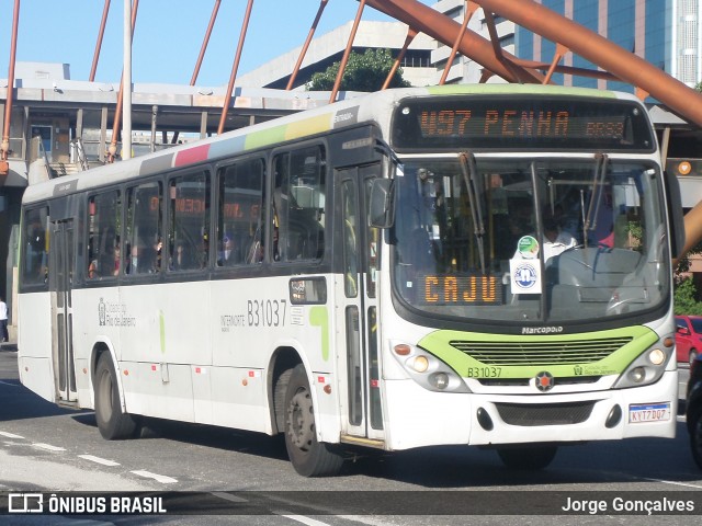 Viação VG B31037 na cidade de Rio de Janeiro, Rio de Janeiro, Brasil, por Jorge Gonçalves. ID da foto: 8193405.