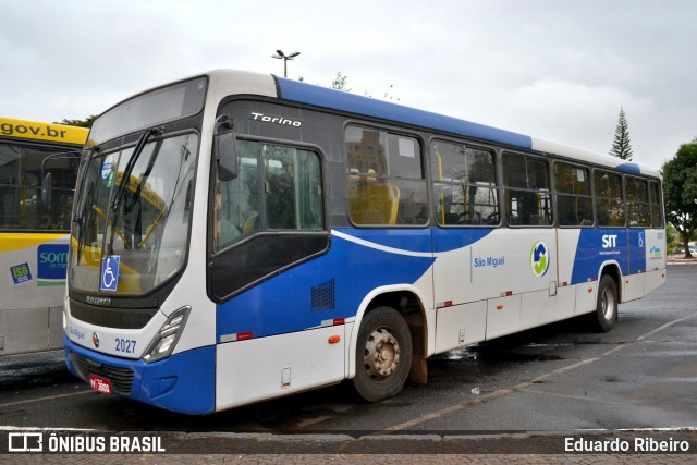 Transporte Urbano São Miguel 2027 na cidade de Uberlândia, Minas Gerais, Brasil, por Eduardo Ribeiro. ID da foto: 8193936.