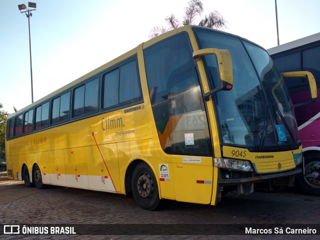 Viação Itapemirim 9045 na cidade de Uberaba, Minas Gerais, Brasil, por Marcos Sá Carneiro. ID da foto: 8195289.