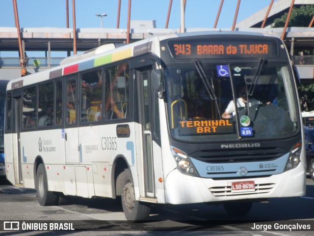Transportes Futuro C30365 na cidade de Rio de Janeiro, Rio de Janeiro, Brasil, por Jorge Gonçalves. Número da foto: #8196655.