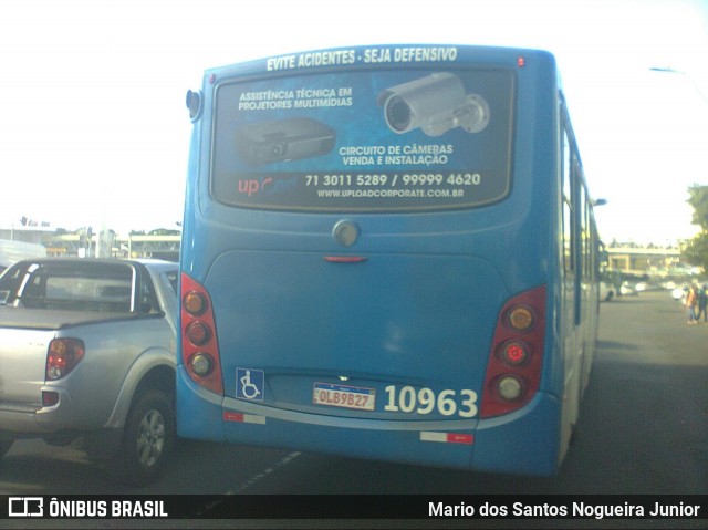Concessionária Salvador Norte - CSN Transportes 10963 na cidade de Salvador, Bahia, Brasil, por Mario dos Santos Nogueira Junior. Número da foto: #8197231.