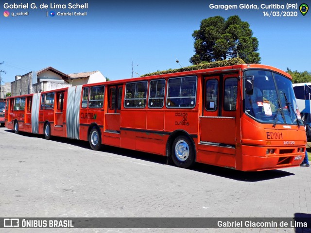 Auto Viação Nossa Sra. do Carmo ED001 na cidade de Curitiba, Paraná, Brasil, por Gabriel Giacomin de Lima. ID da foto: 8197707.