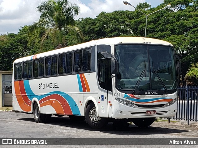 Viação São Miguel Formiga 1330 na cidade de Formiga, Minas Gerais, Brasil, por Ailton Alves. ID da foto: 8197108.