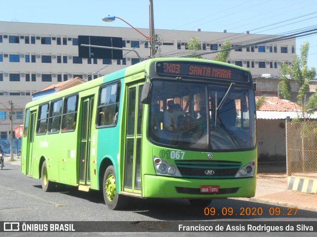 EMVIPI - Empresa Viação Piauí 01067 na cidade de Teresina, Piauí, Brasil, por Francisco de Assis Rodrigues da Silva. Número da foto: #8196765.