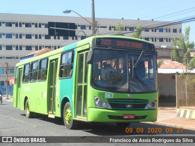 EMVIPI - Empresa Viação Piauí 01067 na cidade de Teresina, Piauí, Brasil, por Francisco de Assis Rodrigues da Silva. ID da foto: 8196765.