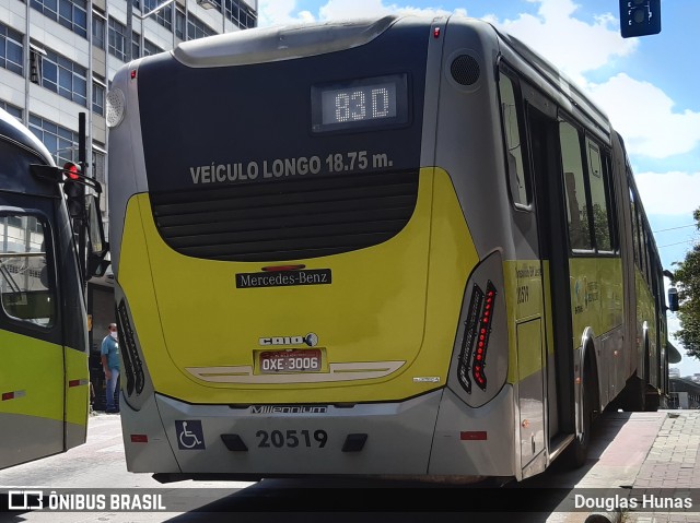 Viação São Geraldo 20519 na cidade de Belo Horizonte, Minas Gerais, Brasil, por Douglas Hunas. Número da foto: #8196688.