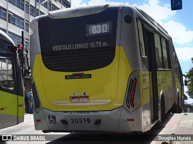 Viação São Geraldo 20519 na cidade de Belo Horizonte, Minas Gerais, Brasil, por Douglas Hunas. ID da foto: 8196688.