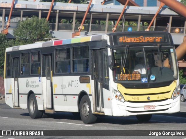 Real Auto Ônibus A41105 na cidade de Rio de Janeiro, Rio de Janeiro, Brasil, por Jorge Gonçalves. Número da foto: #8199430.
