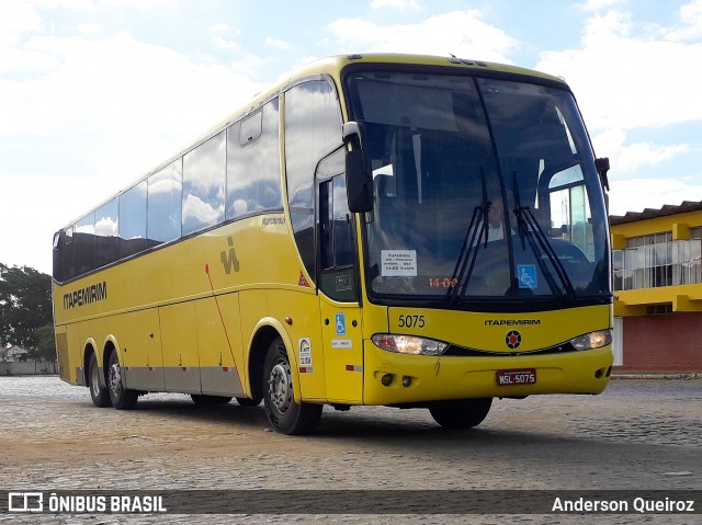 Viação Itapemirim 5075 na cidade de Vitória da Conquista, Bahia, Brasil, por Anderson Queiroz. Número da foto: #8199913.