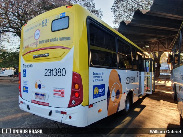Viação Pioneira 231380 na cidade de Gama, Distrito Federal, Brasil, por William Gabriel. Número da foto: #8200222.