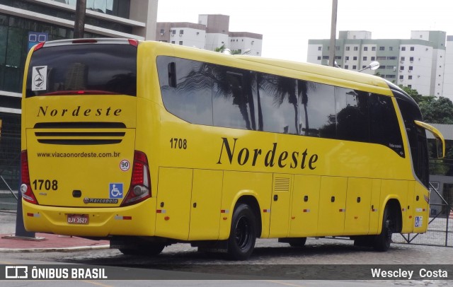 Viação Nordeste 1708 na cidade de Fortaleza, Ceará, Brasil, por Wescley  Costa. Número da foto: #8200812.