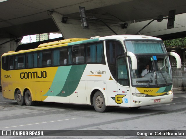 Empresa Gontijo de Transportes 14290 na cidade de Belo Horizonte, Minas Gerais, Brasil, por Douglas Célio Brandao. ID da foto: 8200669.