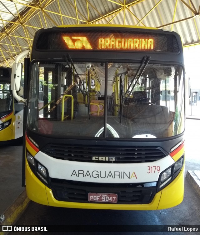 Viação Araguarina 3179 na cidade de Anápolis, Goiás, Brasil, por Rafael Lopes. ID da foto: 8198746.