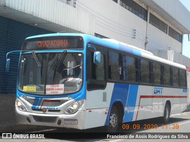 BRT - Barroso e Ribeiro Transportes 114 na cidade de Teresina, Piauí, Brasil, por Francisco de Assis Rodrigues da Silva. Número da foto: #8199126.