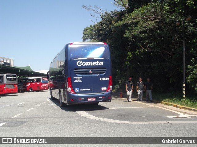 Viação Cometa 719569 na cidade de Guarulhos, São Paulo, Brasil, por Gabriel Garves. ID da foto: 8199535.