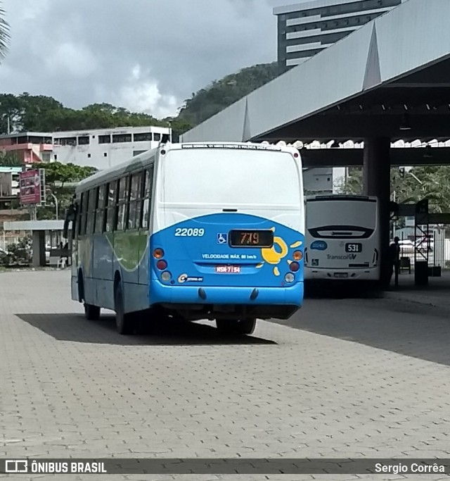 Nova Transporte 22089 na cidade de Cariacica, Espírito Santo, Brasil, por Sergio Corrêa. ID da foto: 8201412.