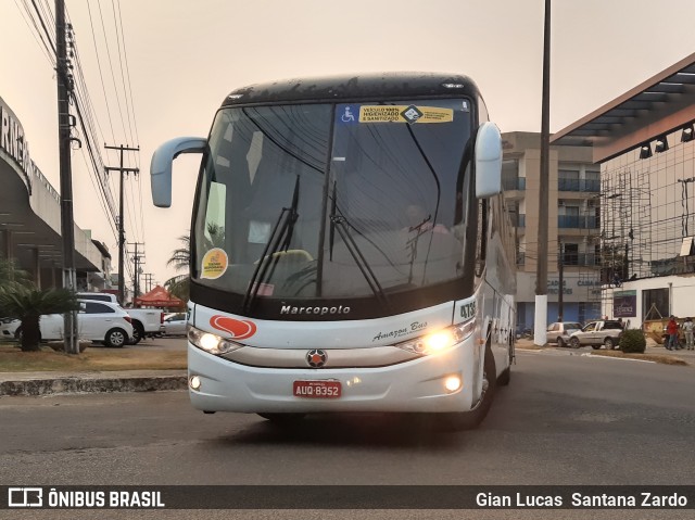 Eucatur - Empresa União Cascavel de Transportes e Turismo 4735 na cidade de Ji-Paraná, Rondônia, Brasil, por Gian Lucas  Santana Zardo. ID da foto: 8204101.