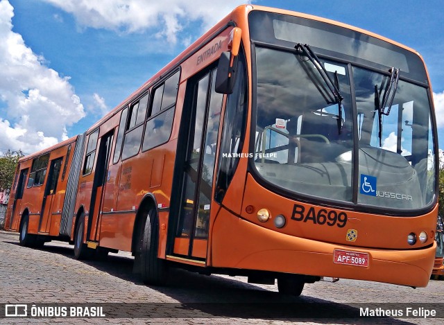 Transporte Coletivo Glória BA699 na cidade de Curitiba, Paraná, Brasil, por Matheus Felipe. Número da foto: #8201820.