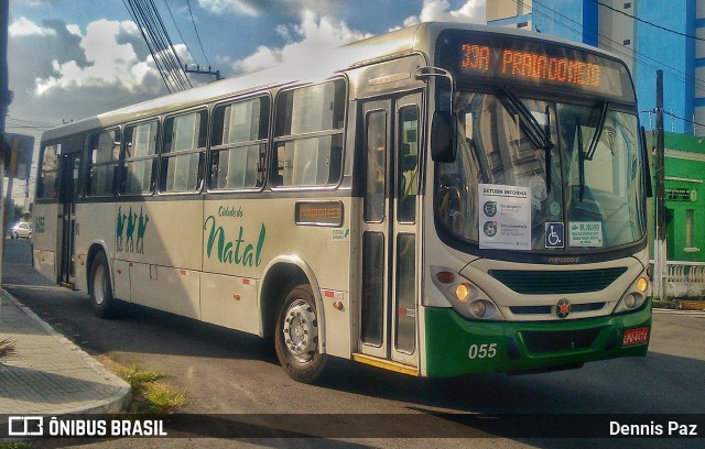 Transportes Cidade do Natal 6 055 na cidade de Natal, Rio Grande do Norte, Brasil, por Dennis Paz. ID da foto: 8201566.