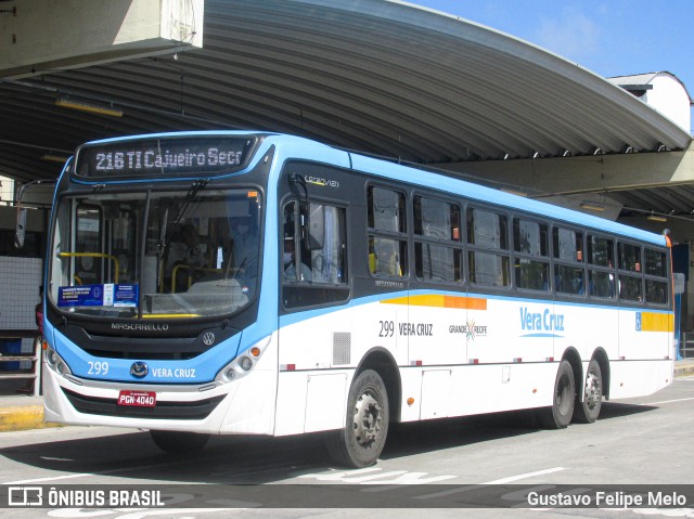 Expresso Vera Cruz 299 na cidade de Jaboatão dos Guararapes, Pernambuco, Brasil, por Gustavo Felipe Melo. Número da foto: #8203852.