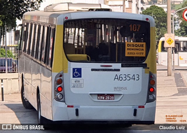 Erig Transportes > Gire Transportes A63543 na cidade de Rio de Janeiro, Rio de Janeiro, Brasil, por Claudio Luiz. Número da foto: #8204456.